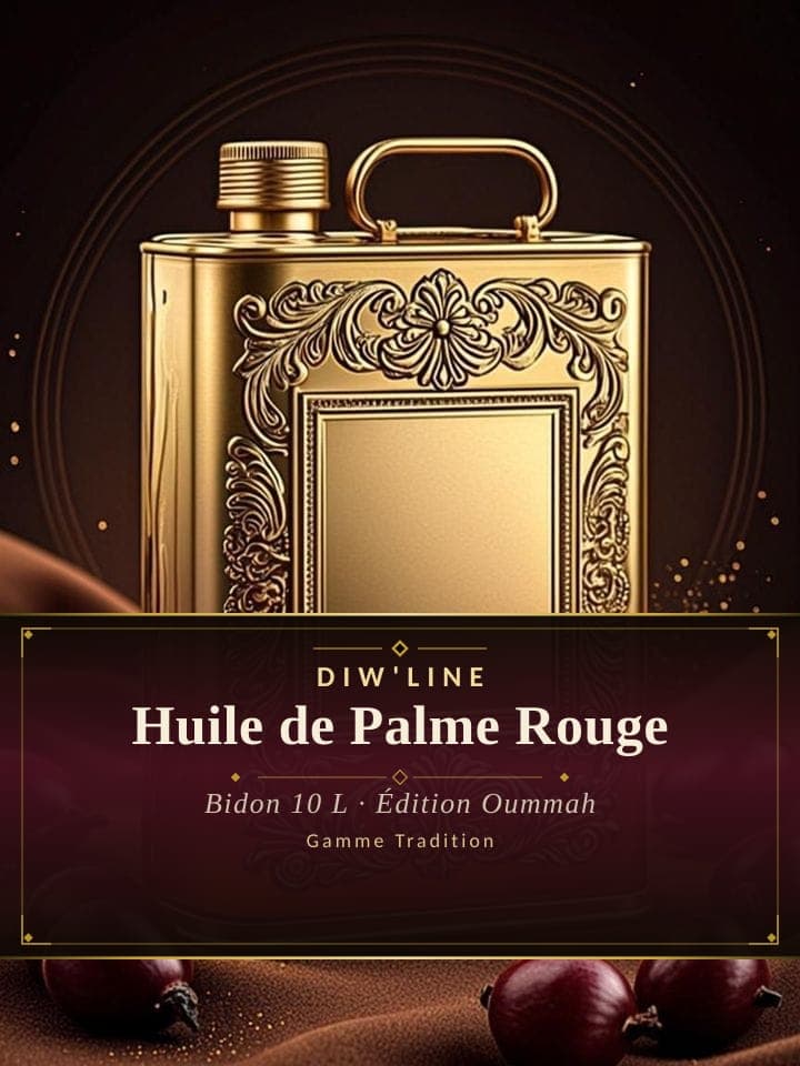 Huile de Palme Rouge — Bidon 10 L, Édition Oummah (référence DL-024)